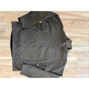 REI Mens Fleece Jacket Full Zip Gray Size L Outdoor Activewear